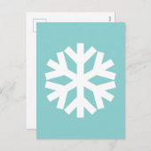 Snowflake blue シーズンポストカード (正面/裏面)