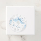 Snowflake Bow baby shower フェイバータグ (インサイチュ)