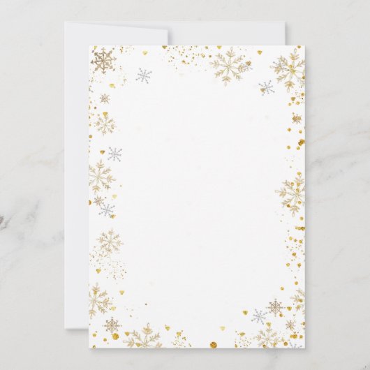 Snowflake Brunch & Bubbly Champagne Bridal Shower  招待状 (裏面)