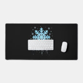 Snowflake Costume Winter Christmas Matching Mens W デスクマット (キーボード&マウス)