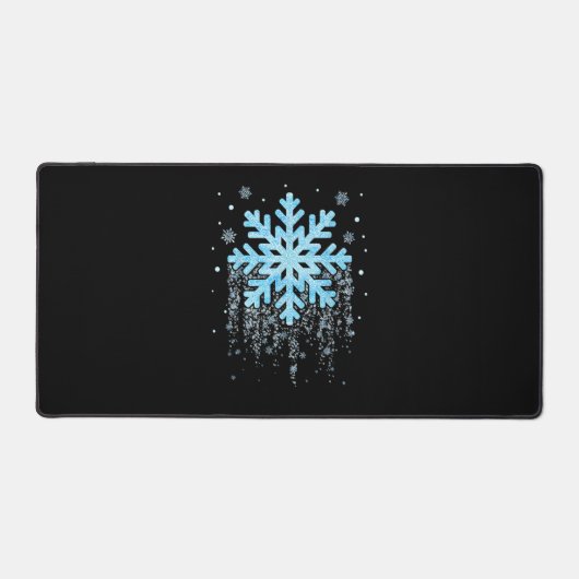 Snowflake Costume Winter Christmas Matching Mens W デスクマット (正面)