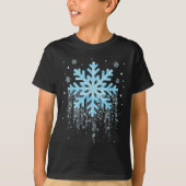Snowflake Costume Winter Christmas Matching Mens W Tシャツ (正面)