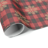 Snowflake Country Christmas Wrapping Paper ラッピングペーパー (ロールコーナー)