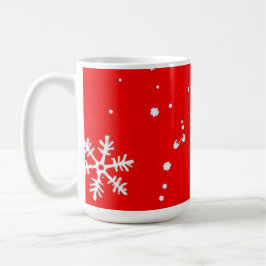 snowflake design コーヒーマグカップ