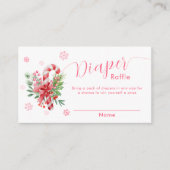 Snowflake Festive Candy Books For Baby Shower  エンクロージャーカード (正面)