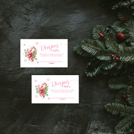 Snowflake Festive Candy Books For Baby Shower エンクロージャーカード