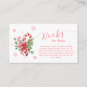 Snowflake Festive Candy Diaper Raffle Baby Shower  エンクロージャーカード (正面)