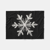 Snowflake fleece blanket フリースブランケット (正面(横))