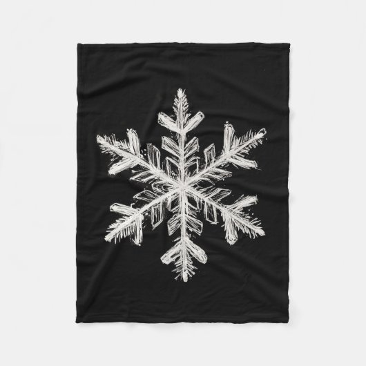 Snowflake fleece blanket フリースブランケット (正面)