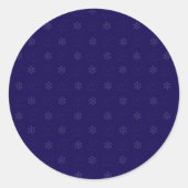 Snowflake Football Sticker ラウンドシール (正面)