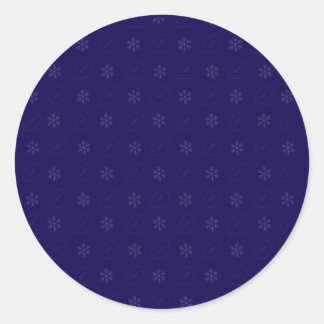 Snowflake Football Sticker ラウンドシール