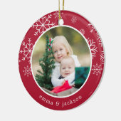 Snowflake Frame | Photo セラミックオーナメント (左)