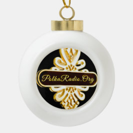 Snowflake Framed Ornament セラミックボールオーナメント