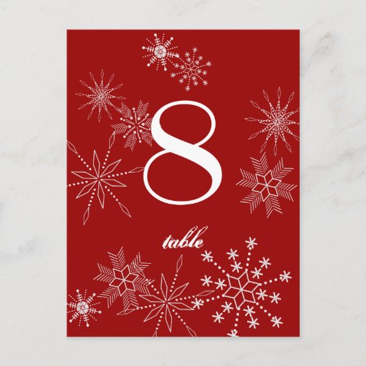 Snowflake Gems/テーブルカード ポストカード (正面)