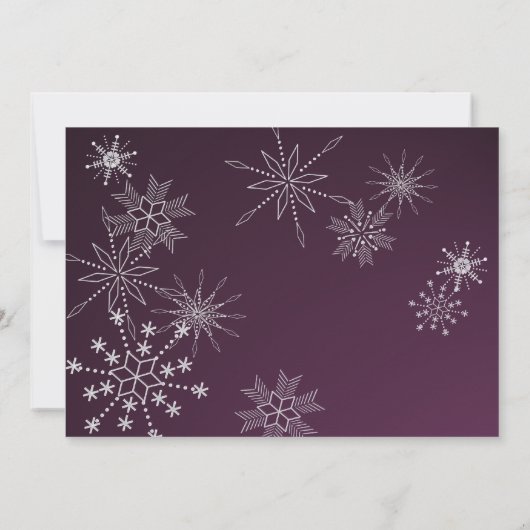 Snowflake Gems/結婚s 招待状 (裏面)