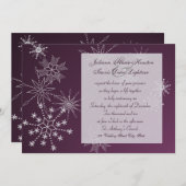 Snowflake Gems/結婚s 招待状 (正面/裏面)