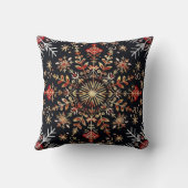 Snowflake Gold and Red クッション (裏面)