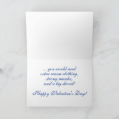 Snowflake Kisses Valentine カード (内部)