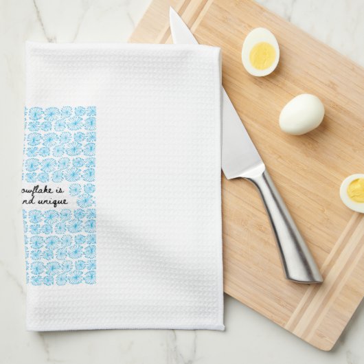 Snowflake Kitchen Towel キッチンタオル (四つ折り)