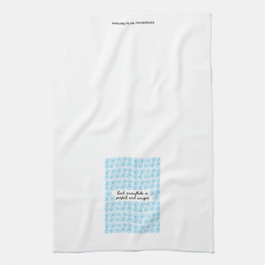 Snowflake Kitchen Towel キッチンタオル (縦)