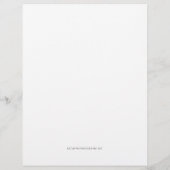 Snowflake Lace Christmas Garland Stationery レターヘッド (裏面)