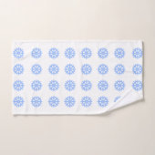 Snowflake Light Blue Winter Pattern ハンドタオル (ハンドタオル)