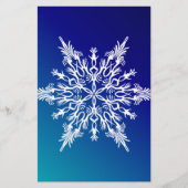 SNOWFLAKE on Blue 便箋 (正面)