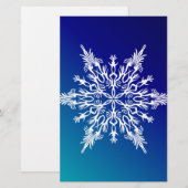SNOWFLAKE on Blue 便箋 (正面/裏面)