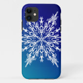 SNOWFLAKE on Blue Case-Mate iPhoneケース (裏面)