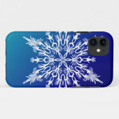 SNOWFLAKE on Blue Case-Mate iPhoneケース (裏面(横))