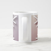 Snowflake Ornament Icon – Winter Holiday Design  ジャンボコーヒーマグカップ (裏面)