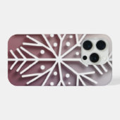 Snowflake Ornament Icon – Winter Holiday Design  iPhoneケース (裏面横)