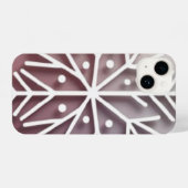 Snowflake Ornament Icon – Winter Holiday Design  iPhoneケース (裏面横)