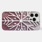 Snowflake Ornament Icon – Winter Holiday Design  iPhoneケース (裏面横)