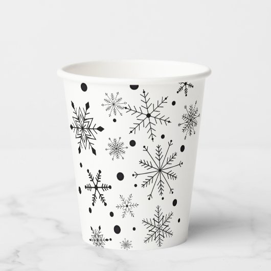 Snowflake Paper Cup 紙コップ (正面)