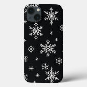 Snowflake Pattern Black Phone Case Case-Mate iPhoneケース (裏面)