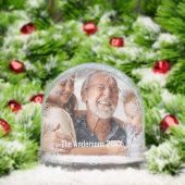 Snowflake Personalized Keepsake Family Photo (クリスマス)