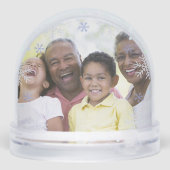Snowflake Personalized Keepsake Family Photo (裏面)