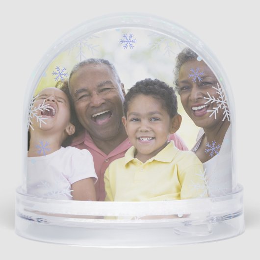 Snowflake Personalized Keepsake Family Photo (裏面)