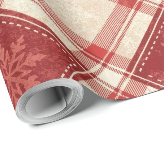  Snowflake Plaid ラッピングペーパー (ロールコーナー)