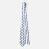 Snowflake Plaid Pattern Blue Holiday Neck Tie ネクタイ (正面)