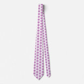 Snowflake Plaid Pattern Pink Holiday Neck Tie ネクタイ (正面)