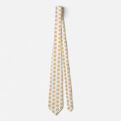 Snowflake Plaid Pattern Yellow Neck Tie ネクタイ (正面)