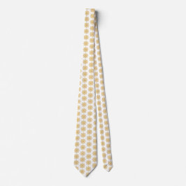Snowflake Plaid Pattern Yellow Neck Tie ネクタイ
