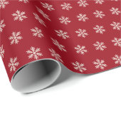 Snowflake Red ラッピングペーパー (ロールコーナー)