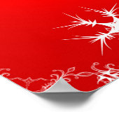 Snowflake Reindeer ポスター (角)