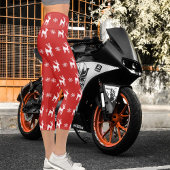 Snowflake Reindeer Holiday Festive Christmas Women カプリレギンス