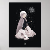 SNOWFLAKE SHEEP by Alexandra Dikaia ポスター (正面)