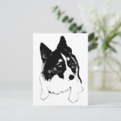 Snowflake Skyline Postcard ポストカード (スタンド正面)