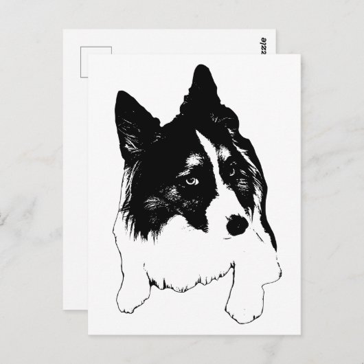 Snowflake Skyline Postcard ポストカード (正面/裏面)